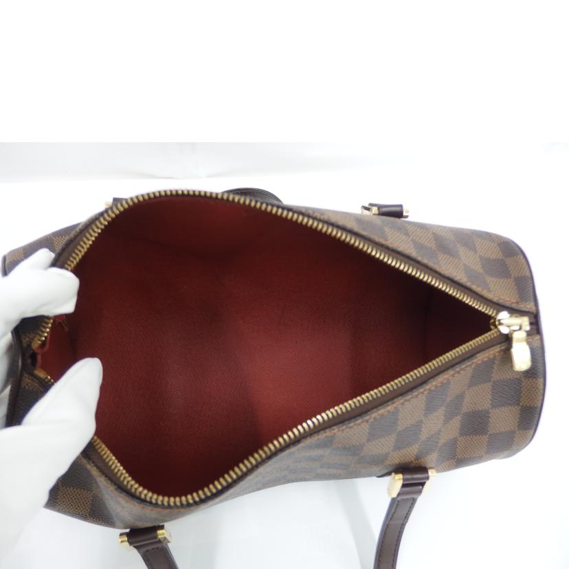 ＬＯＵＩＳ　ＶＵＩＴＴＯＮ ルイヴィトン ルイ・ヴィトン ビトン ダミエ・エベヌ 市松模様 ブラウン 茶 ショルダーバッグ ハンドバッグ トートバッグ ブラウン メンズ レディース 定番 人気 ＬＶ 斜め掛け 肩がけ/パピヨン３０／ダミエ／エベヌ/N51303//MB1***/ABランク/82