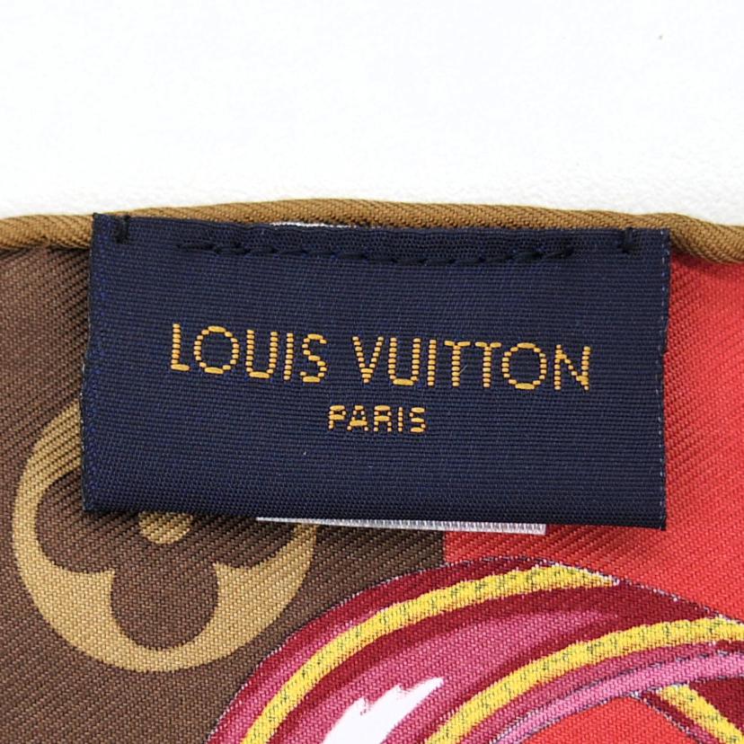 ＬＯＵＩＳ　ＶＵＩＴＴＯＮ ルイヴィトン　スカーフ　レディース雑貨　小物　ブラウン/カレ／シルクスカーフ/M68646//150139/Aランク/75
