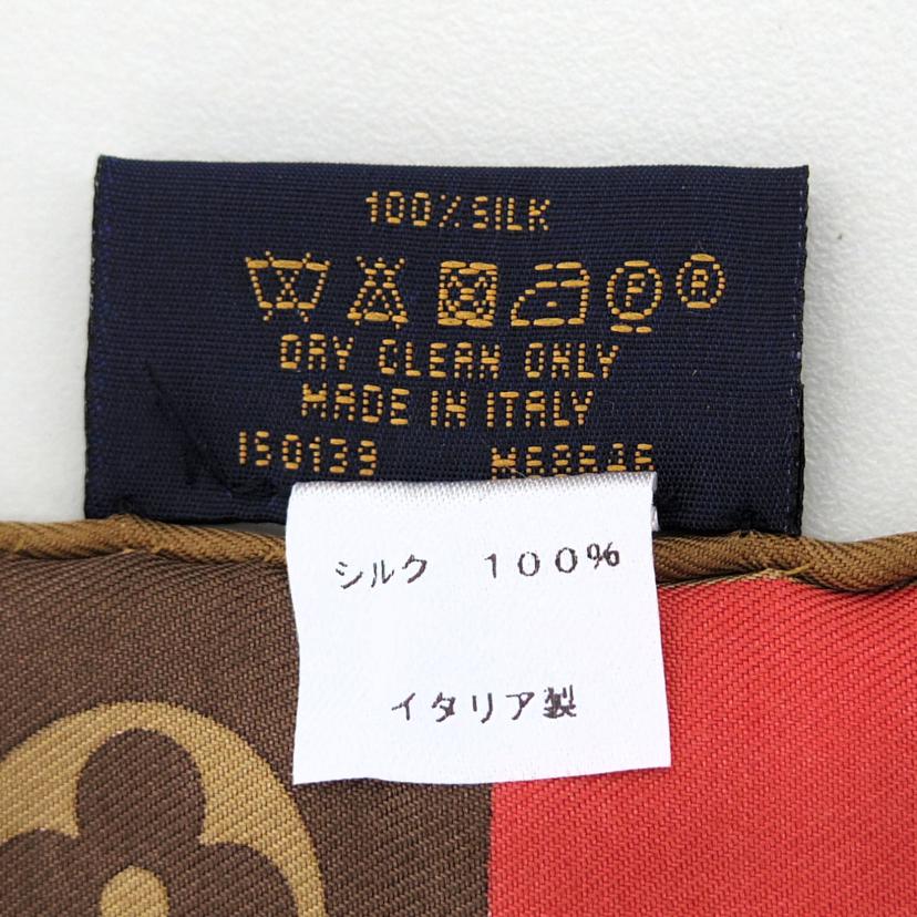 ＬＯＵＩＳ　ＶＵＩＴＴＯＮ ルイヴィトン　スカーフ　レディース雑貨　小物　ブラウン/カレ／シルクスカーフ/M68646//150139/Aランク/75