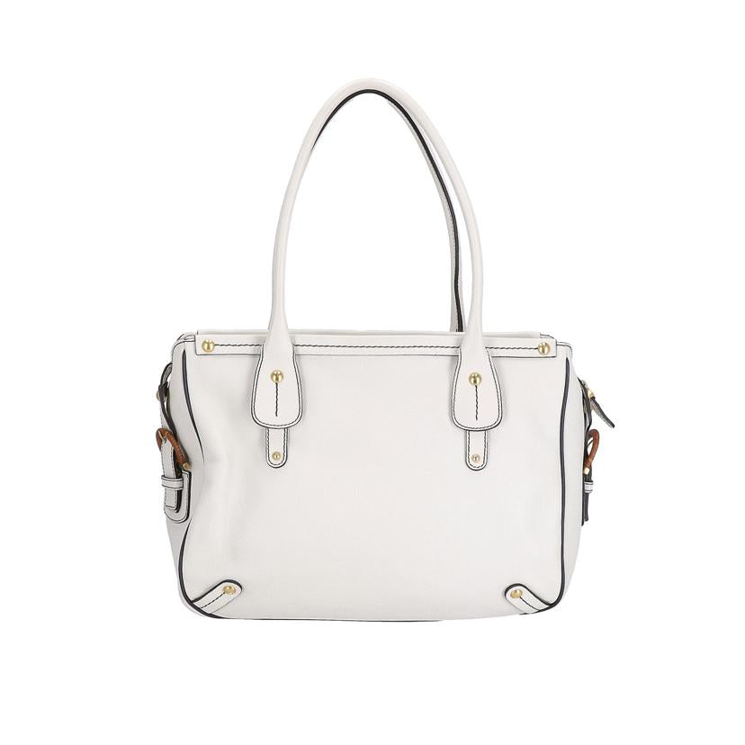 Ｆｅｒｒａｇａｍｏ フェラガモ　Ferragamo　ガンチーニトート　ホワイト　カーフレザー　レディース　/ガンチーニトート／ホワイト/21-7306 //Bランク/37