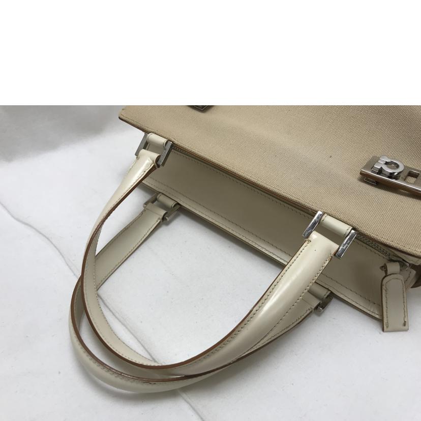 Ｆｅｒｒａｇａｍｏ フェラガモ/ガンチーニ　２ＷＡＹキャンバスハンドバック/AQ-21//019*/Bランク/51