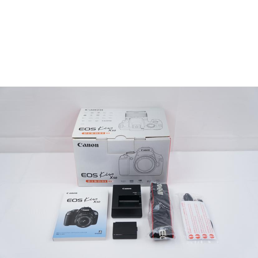 Ｃａｎｏｎ キヤノン/デジタル一眼／Ｘ５０レンズキット/EOS Kiss X50 ﾚﾝｽﾞｷｯﾄ//22173084472/ABランク/67