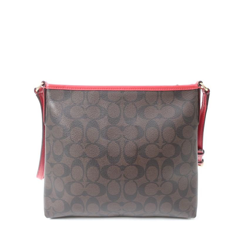 ＣＯＡＣＨ コーチ/シグネチャーショルダーバッグ　ブラウン　レッド　スクエア/F29210//G1822/Aランク/65