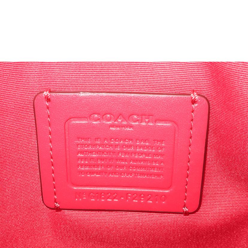 ＣＯＡＣＨ コーチ/シグネチャーショルダーバッグ　ブラウン　レッド　スクエア/F29210//G1822/Aランク/65