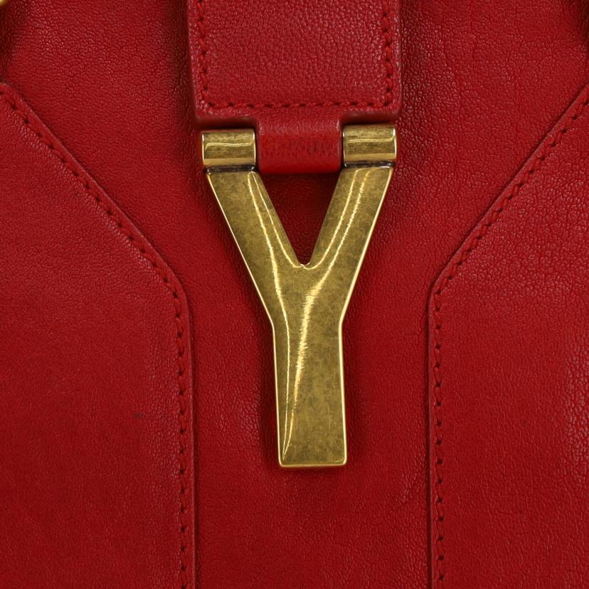 ＹＳＬ イブサンローラン　Yves SaintLaurent　CABAS CHYC　RED　レザートート　レディース/ＣＡＢＡＳ　ＣＨＹＣ　ＲＥＤ　レザートート/213317//279***/Bランク/37