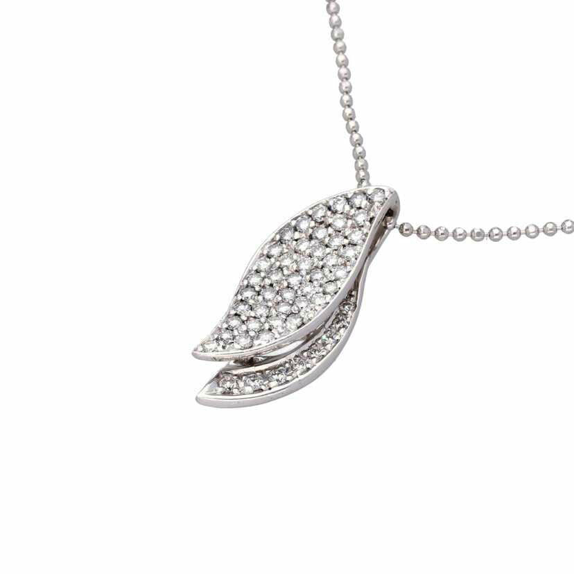 /　Ｋ１８ＷＧダイヤネックレス０．７６ｃｔ//Aランク/75