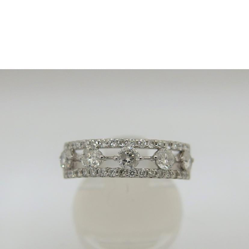 /Ｋ１８ＷＧダイヤデザインリング＃１３/5.2g//D0.81ct/Aランク/04