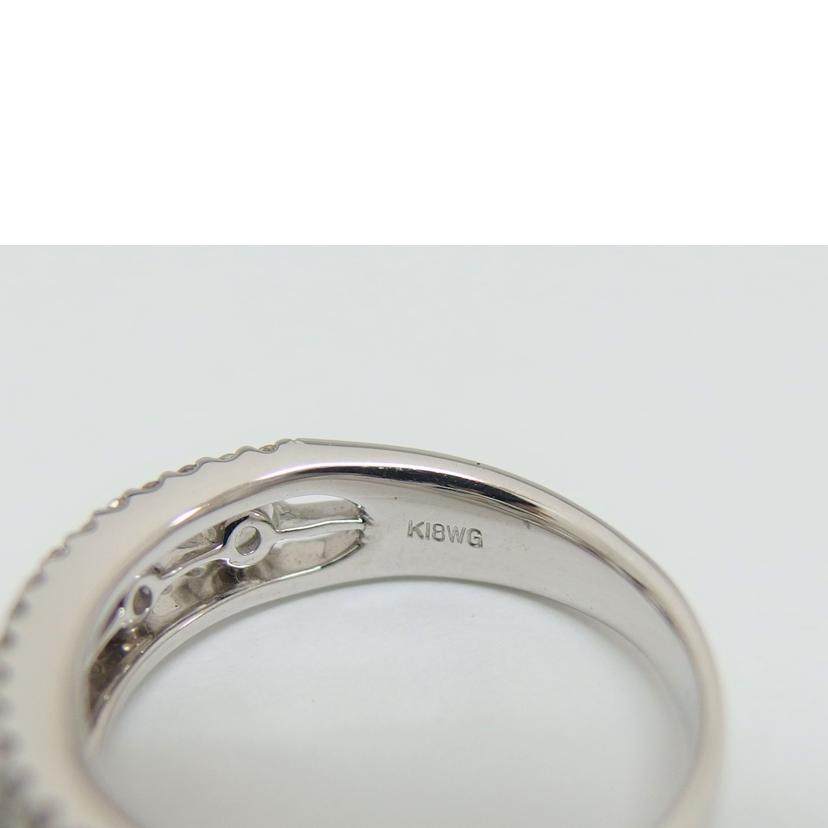 /Ｋ１８ＷＧダイヤデザインリング＃１３/5.2g//D0.81ct/Aランク/04