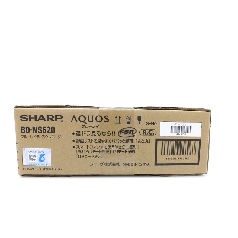 ＳＨＡＲＰ シャープ/ＢＤ／ＨＤＤレコーダー５００ＧＢ/BD-NS520//SAランク/88