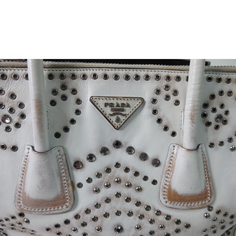 ＰＲＡＤＡ プラダ/スタッズ２ｗａｙバッグ／ヴィンテージ加工/B2619H//31/ABランク/84