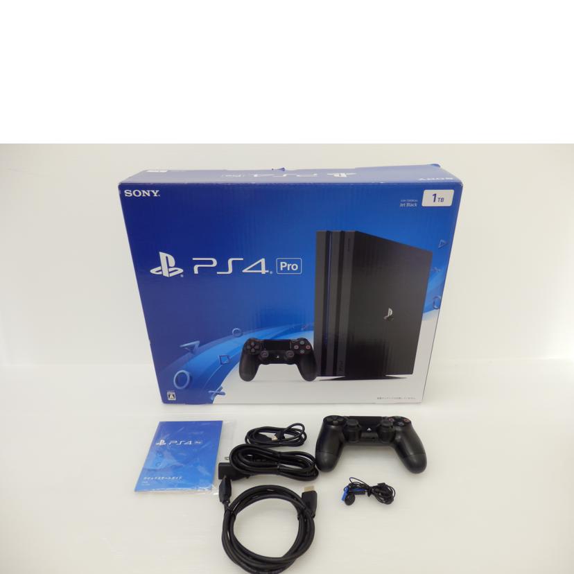 ＳＯＮＹ SONY/ＰＳ４Ｐｒｏ本体１ＴＢジェットブラック/CUH-7000B//5669906/Bランク/88