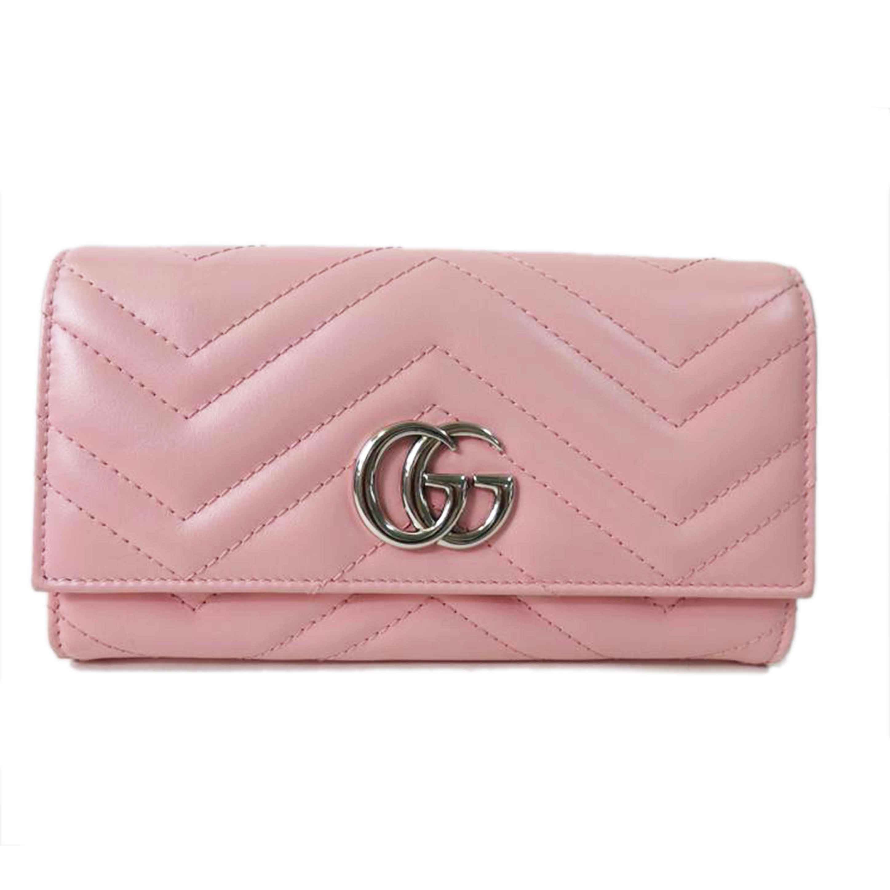 ＧＵＣＣＩ グッチ/ＧＧマーモントコンチネンタルウォレット／ピンク/443436//206*/ABランク/84