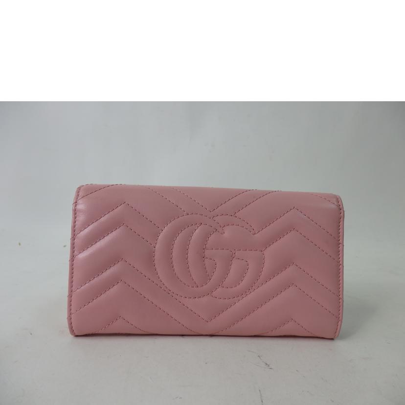 ＧＵＣＣＩ グッチ/ＧＧマーモントコンチネンタルウォレット／ピンク/443436//206*/ABランク/84
