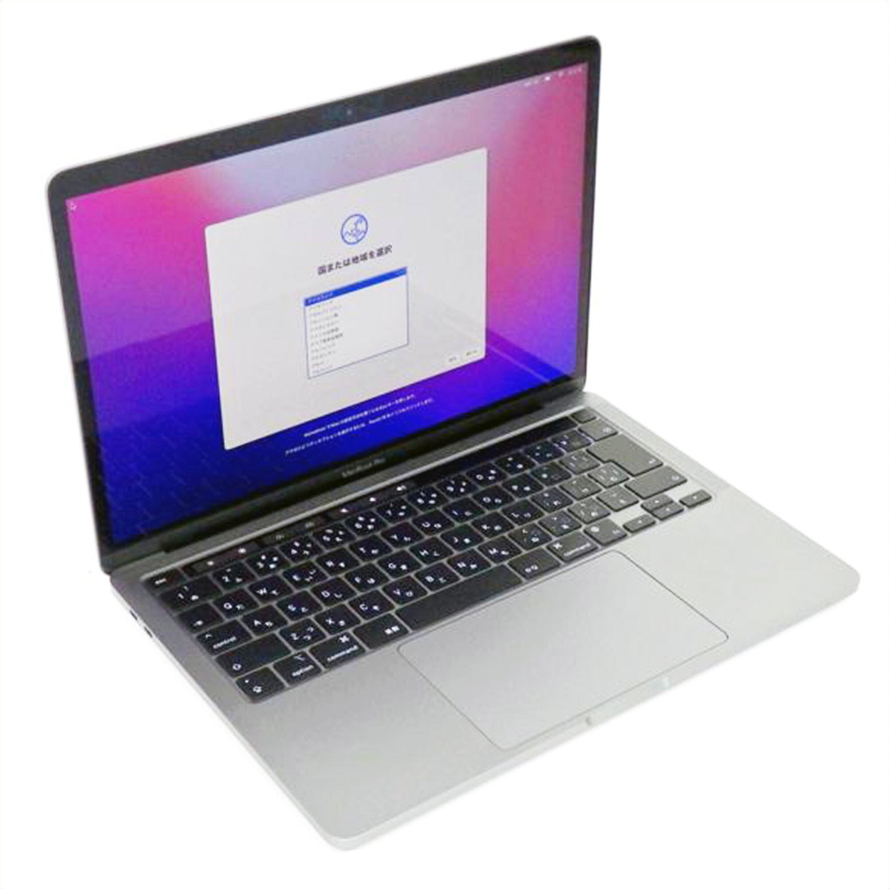 Ａｐｐｌｅ アップル/ＭａｃＢｏｏｋ　Ｐｒｏ（１３インチ，Ｍ１，２０２０）/MYD92J/A//C02H23F3Q05F/Aランク/82