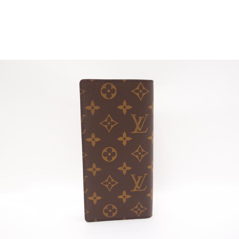 LOUIS VUITTON ルイ･ヴィトン 長財布 二ツ折リ ブラウン メンズ レディース/ポルトフォイユ･ブラザ/モノグラム/M66540//TA1191/SAランク/69