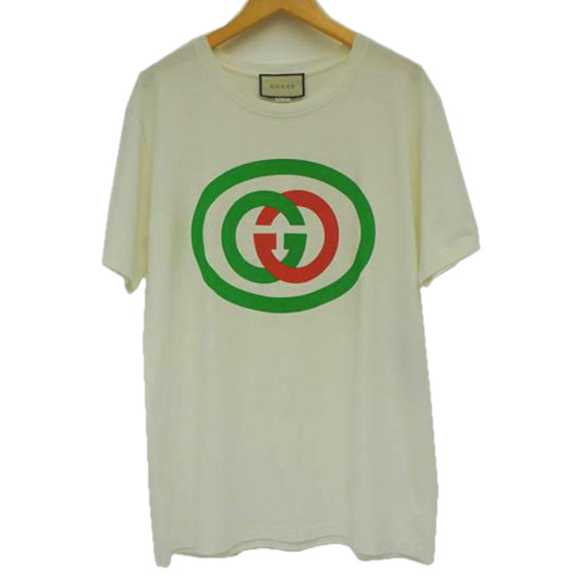 ＧＵＣＣＩ　 ｸﾞｯﾁ/ＧＵＣＣＩ　ＧＧＴシャツ　ＷＨＴ／ＲＥＤ／ＧＲＮ/CA37394 CA14517//Aランク/09