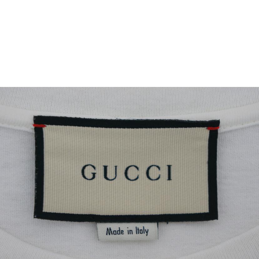 ＧＵＣＣＩ　 ｸﾞｯﾁ/ＧＵＣＣＩ　ＧＧＴシャツ　ＷＨＴ／ＲＥＤ／ＧＲＮ/CA37394 CA14517//Aランク/09