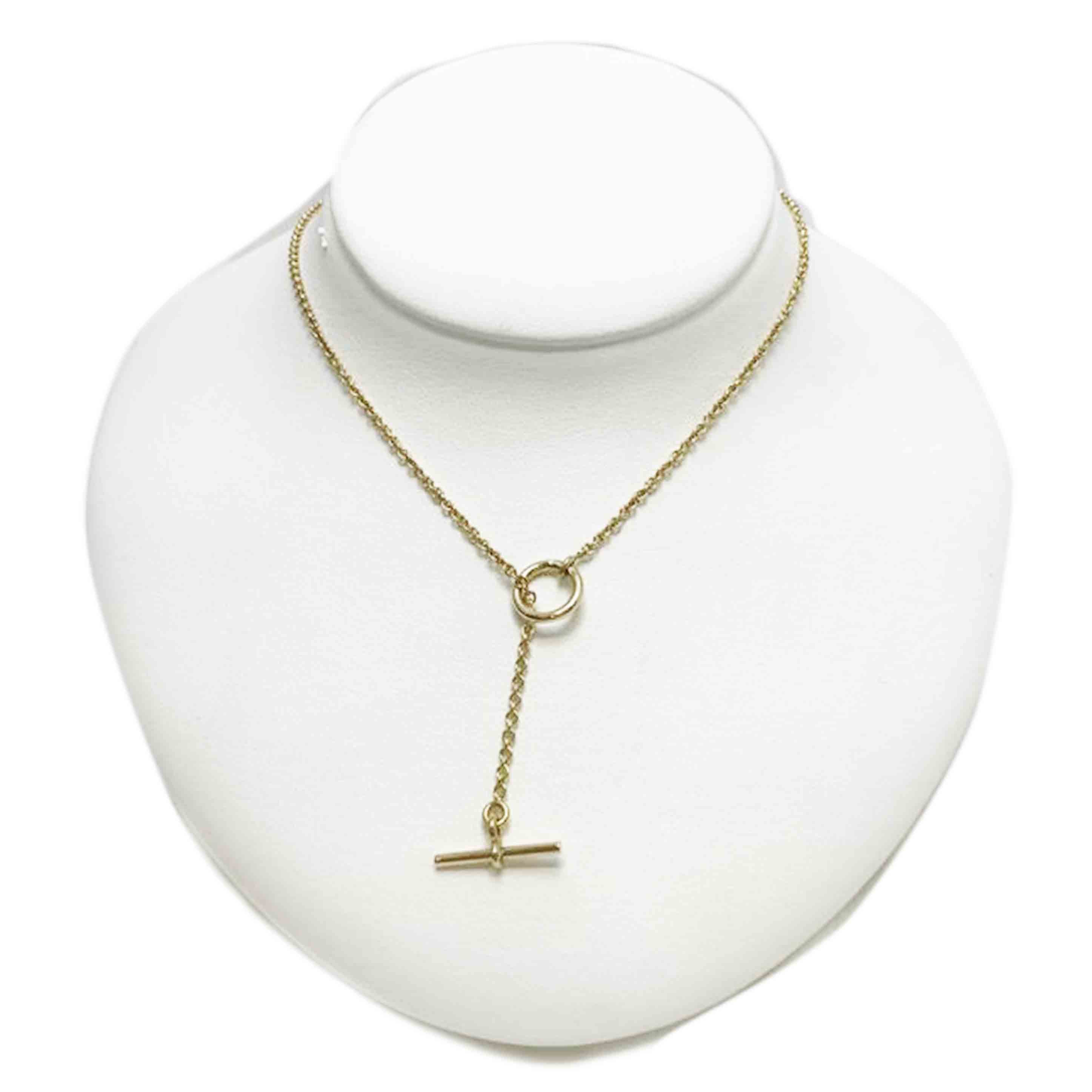ＨＥＲＭＥＳ エルメス/エシャペ　シェーヌ　ダンクル　トグルクラスプ　ラリエット/7.0g//ABランク/51