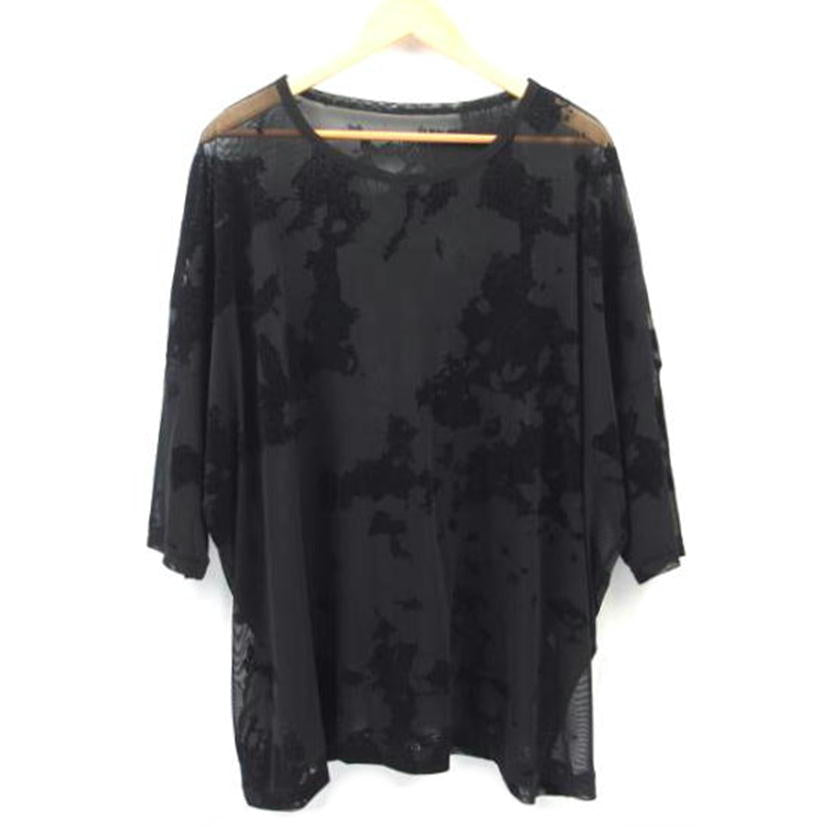 Ｙ＇Ｓ　ｙｏｕｊｉ　ｙａｍａｍｏｔｏ/Ｙ＇Ｓ　チュールカモフロッキー　ラウンドネックビックＴ　ブラック　サイズ２/YG-T02-560//Aランク/83