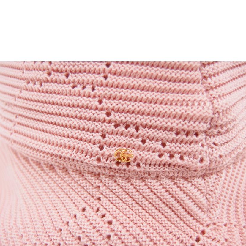 ＧＵＣＣＩ グッチ 帽子 ニット/ＧＧメッシュ／バケトハット／ピンク/656573//Aランク/04