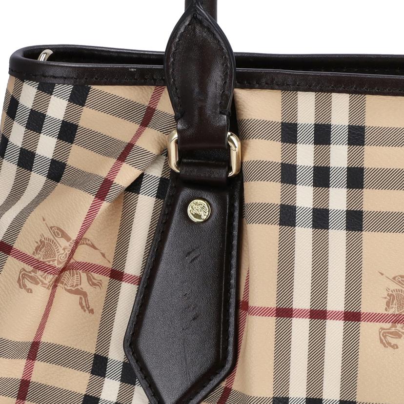 【美品】バーバリー　ハンドバッグ　2WAY　ノバチェック　レザー　ブラック 美品】バーバリー ハンドバッグ 2WAY ノバチェック レザー