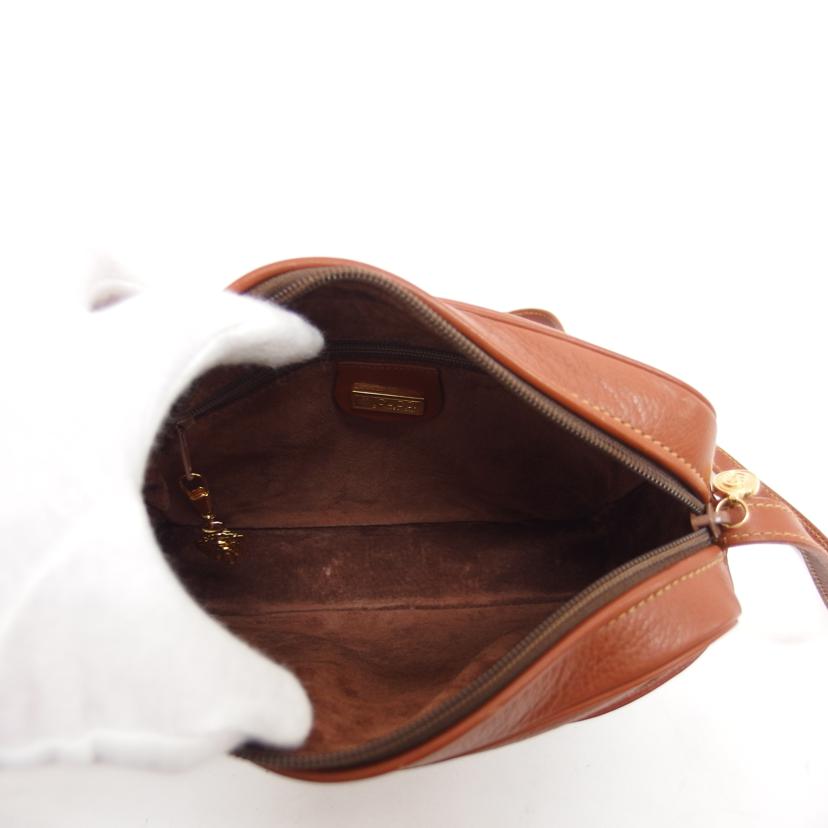 Gucci ブラウンレザー ショルダーバッグ
