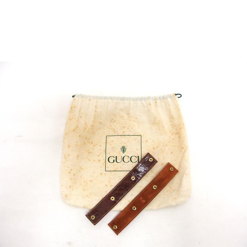 ＧＵＣＣＩ グッチ ヴィンテージ レザーバッグ ブラウン/オールドグッチ／レザーショルダーバッグ//007********/ABランク/04