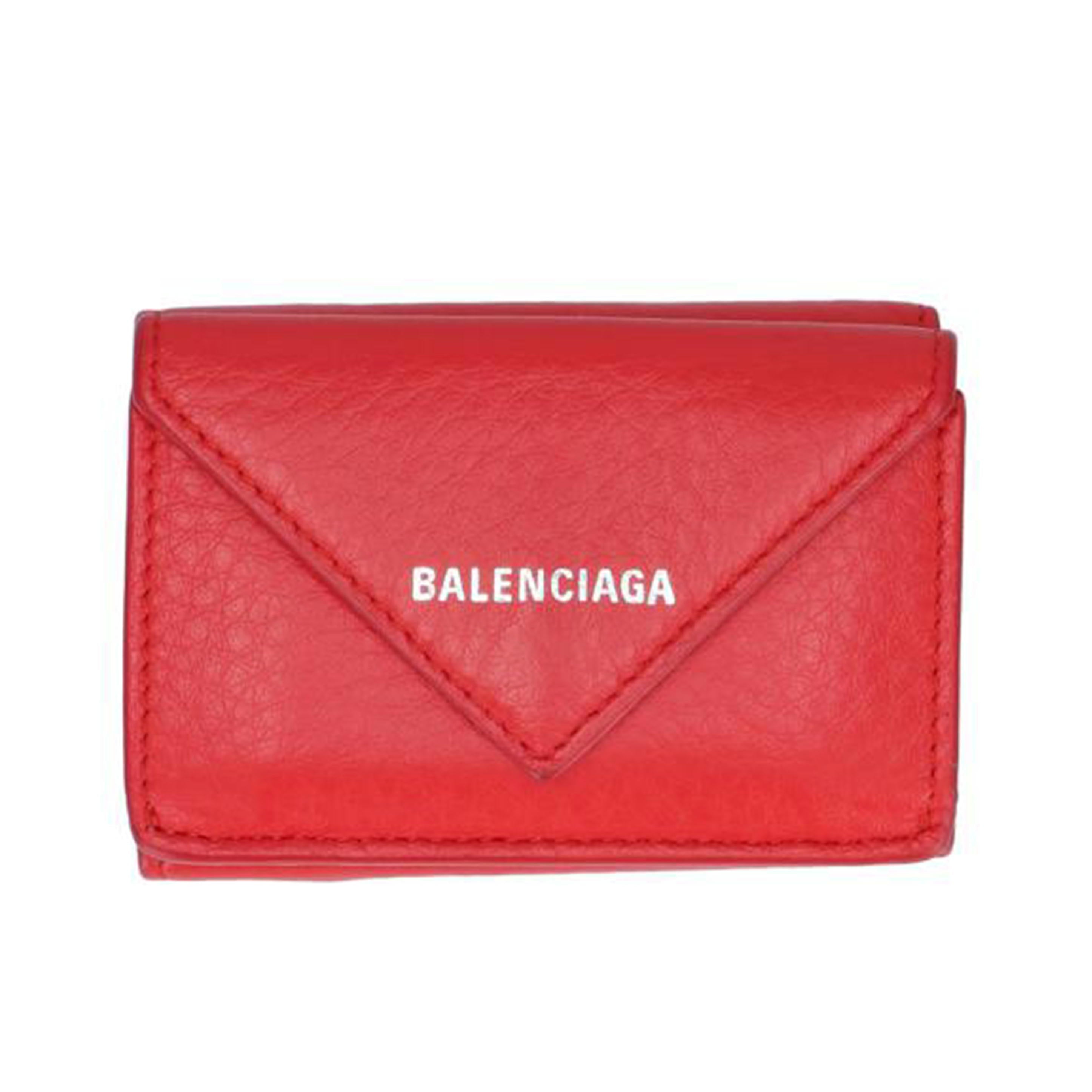ＢＡＬＥＮＣＩＡＧＡ ﾊﾞﾚﾝｼｱｶﾞ/ペーパーミニウォレット／レッド/291446//652**********/ABランク/93