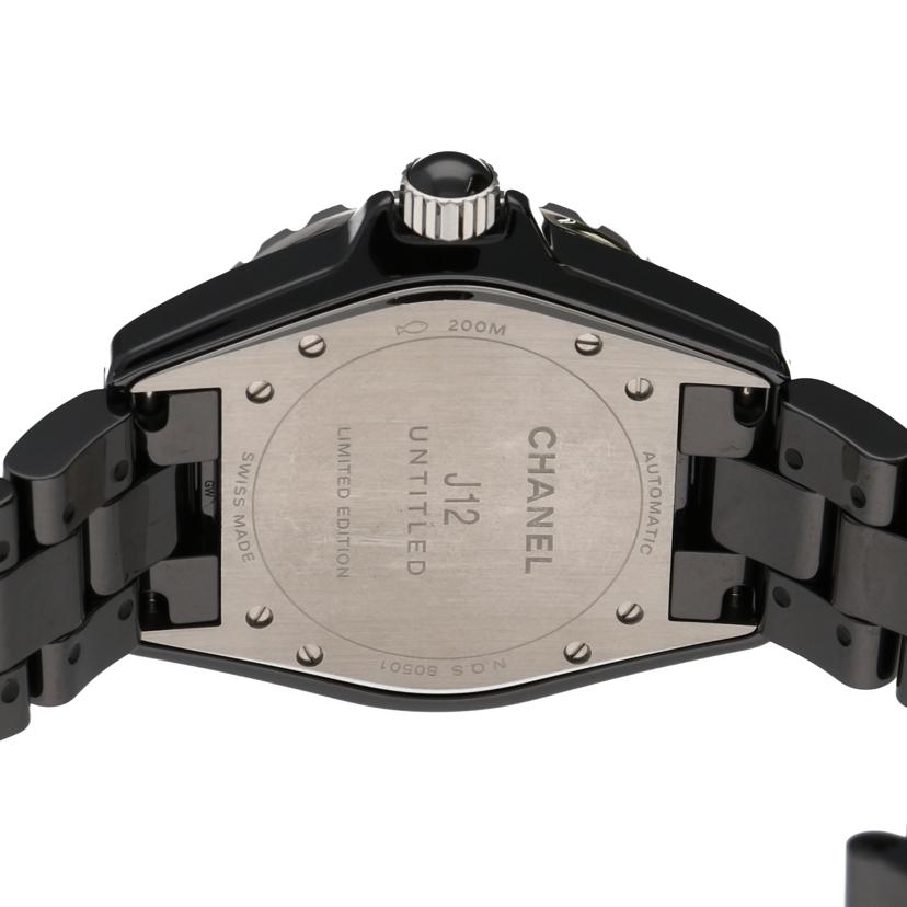 ＣＨＡＮＥＬ シャネル　腕時計　1200本限定モデル　セラミック　メンズ/Ｊ１２・ブラック／アンタイトルリミテッド／自動巻き/H5581//N.Q.S.80501/Aランク/75