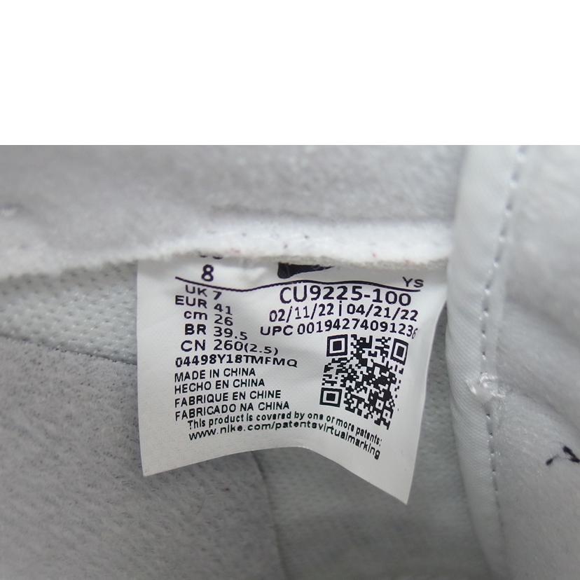 ＮＩＫＥ×Ｓｕｐｒｅｍｅ ナイキ シュプリーム/ナイキ×シュプリーム／エアフォース１／ローカットスニーカー／ホワイト/CU9255-100//ABランク/04