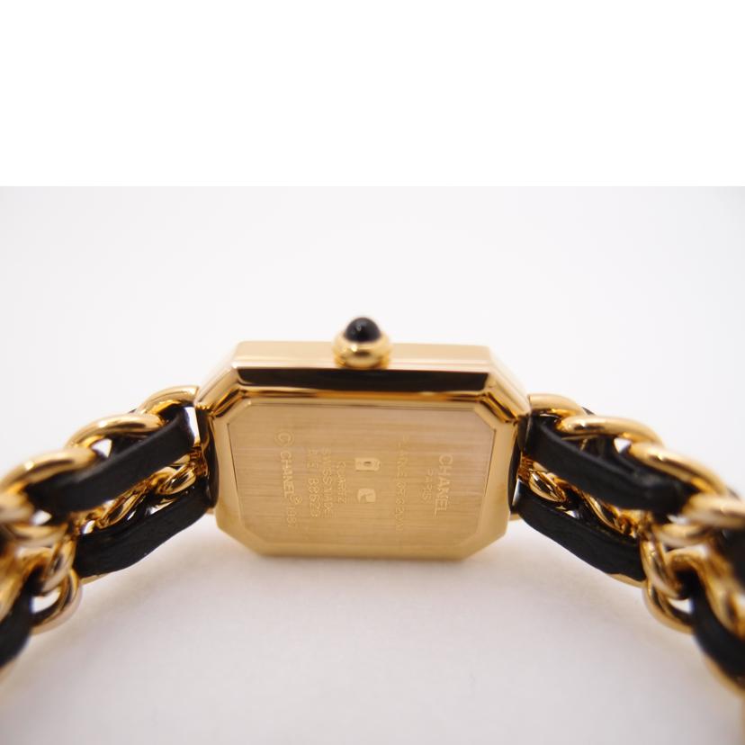 ＣＨＡＮＥＬ シャネル　腕時計　電池交換済　GP　スクエアフェイス　ブラック文字盤/プルミエールＭ／レディース／クオーツ/H0001//A.E******/Aランク/69