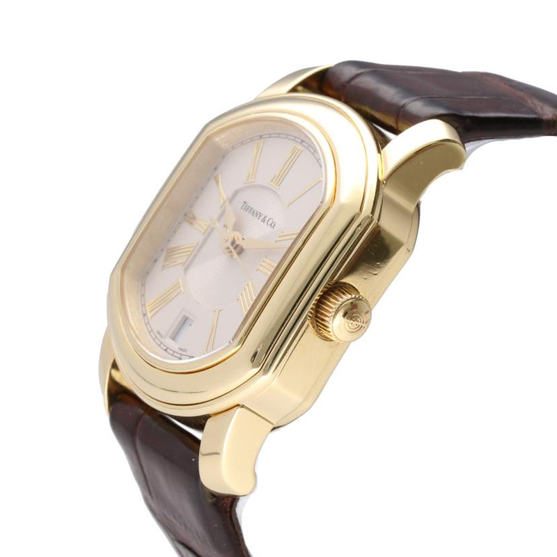 ブラックシェル固有番号TIFFANY & Co. MARK腕時計e-150948