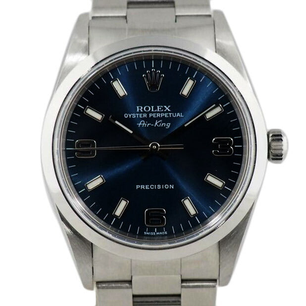 ＲＯＬＥＸ ロレックス　腕時計　2003年頃製造　オーバーホール済　新品仕上済　ステンレス　ボーイズ/エアキング・ネイビー／Ｆ番/14000M//F20**********/SAランク/79