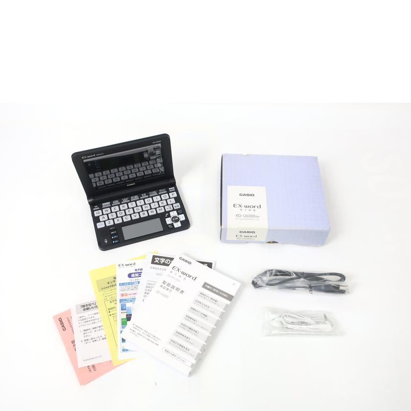 ＣＡＳＩＯ カシオ/電子辞書/XD-U6000BK//603AW42BA033237/ABランク/65