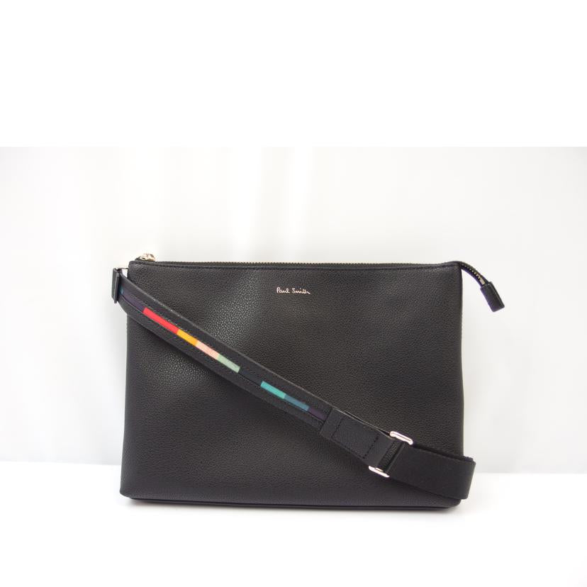 Ｐａｕｌ　Ｓｍｉｔｈ ポールスミス/レザーショルダーバッグ　ブラック//Aランク/83