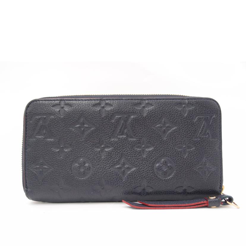 ＬＯＵＩＳ　ＶＵＩＴＴＯＮ ルイ・ヴィトン　長財布　ラウンドファスナー　レザー　ネイビー　/ジッピーウォレット／アンプラント／マリーヌルージュ/M62121//TS1197/ABランク/69