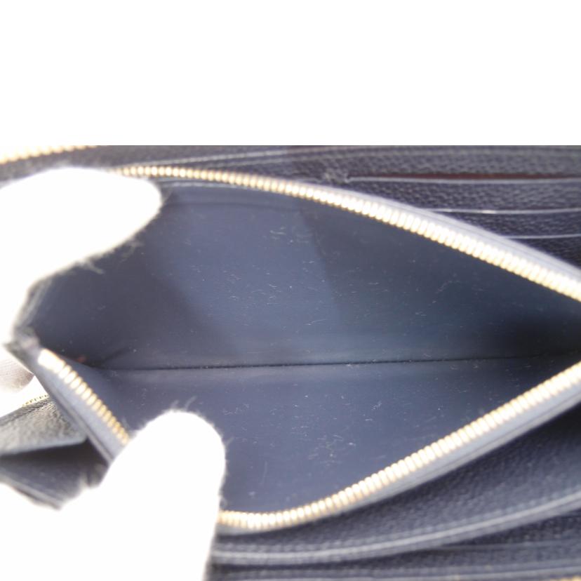 ＬＯＵＩＳ　ＶＵＩＴＴＯＮ ルイ・ヴィトン　長財布　ラウンドファスナー　レザー　ネイビー　/ジッピーウォレット／アンプラント／マリーヌルージュ/M62121//TS1197/ABランク/69