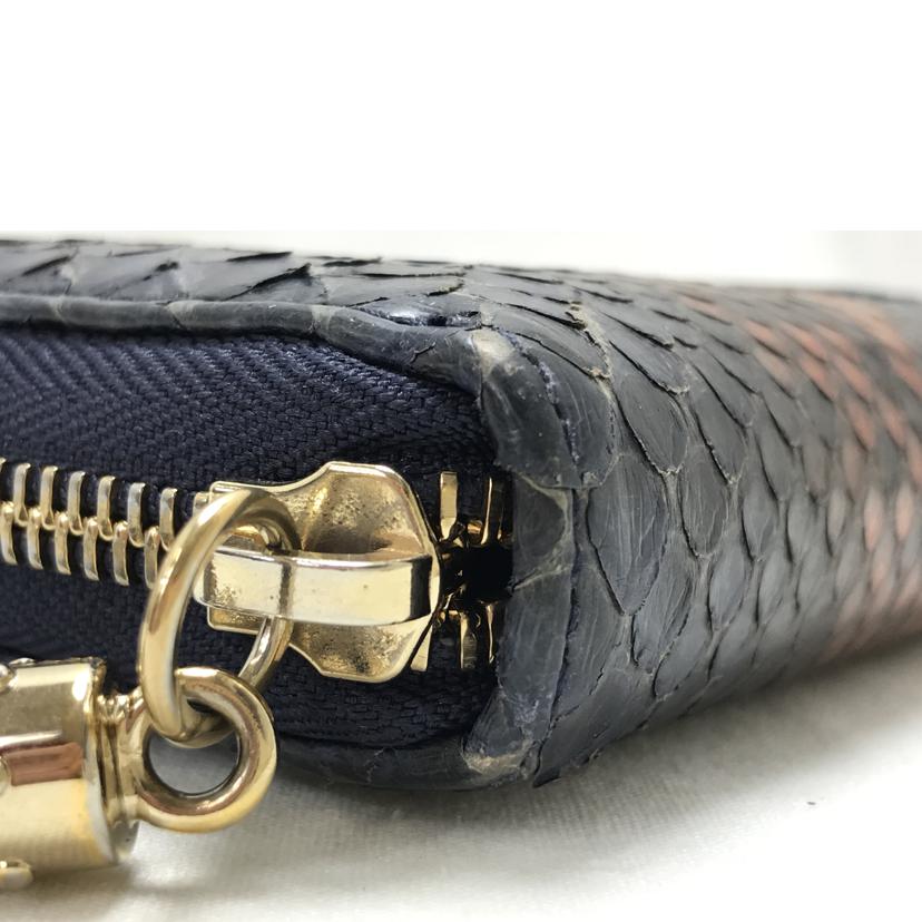 ＧＵＣＣＩ グッチ/インターロッキングＧ　パイソン　ラウンドファスナー財布/308004//114*/Bランク/51
