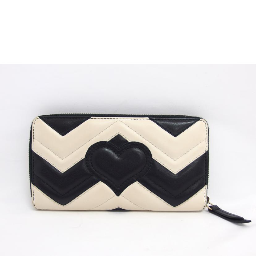 ＧＵＣＣＩ グッチ/ＧＧマーモント／キルティングレザー／ラウンドファスナー長財布/443123//214*/Bランク/04