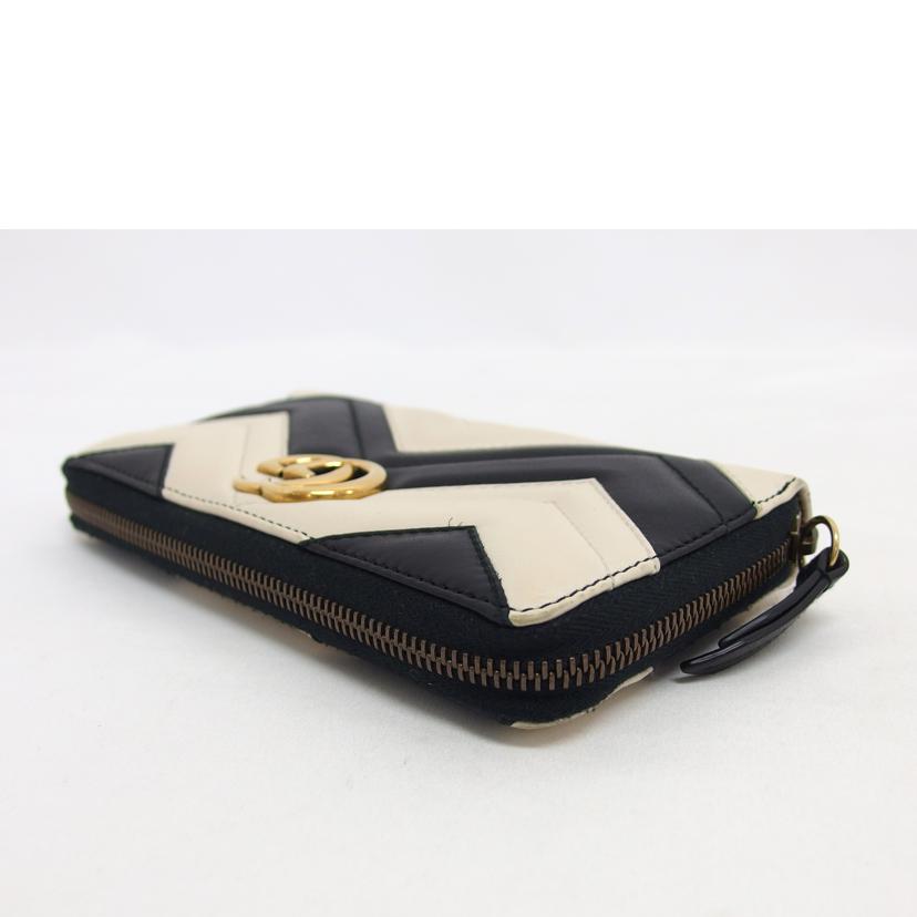 ＧＵＣＣＩ グッチ/ＧＧマーモント／キルティングレザー／ラウンドファスナー長財布/443123//214*/Bランク/04