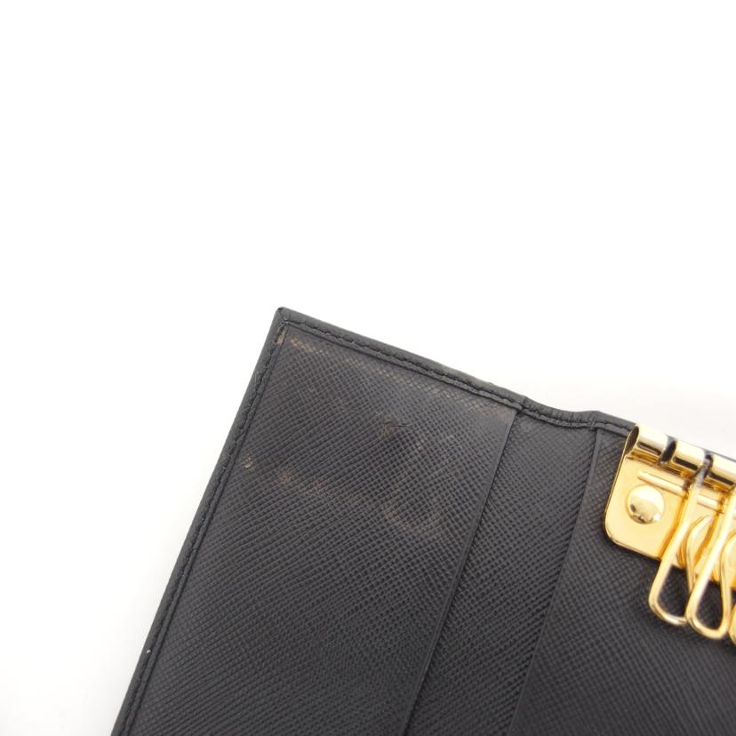 ＰＲＡＤＡ プラダ/サフィアーノ６連キーケース／ブラック//181/Bランク/04