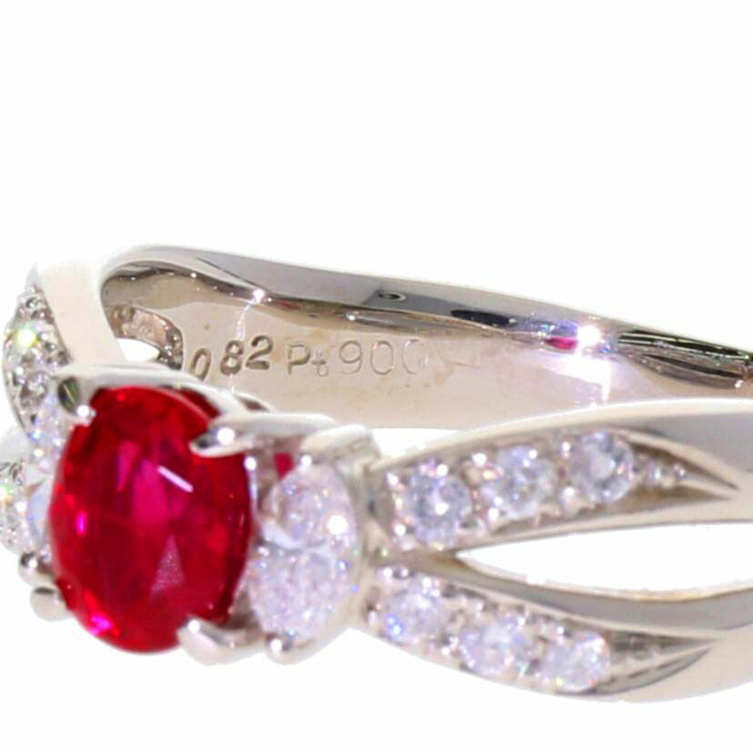 /　ＰＴ９００ルビーダイヤリング０．８２／Ｄ０．３６ｃｔ//Aランク/75