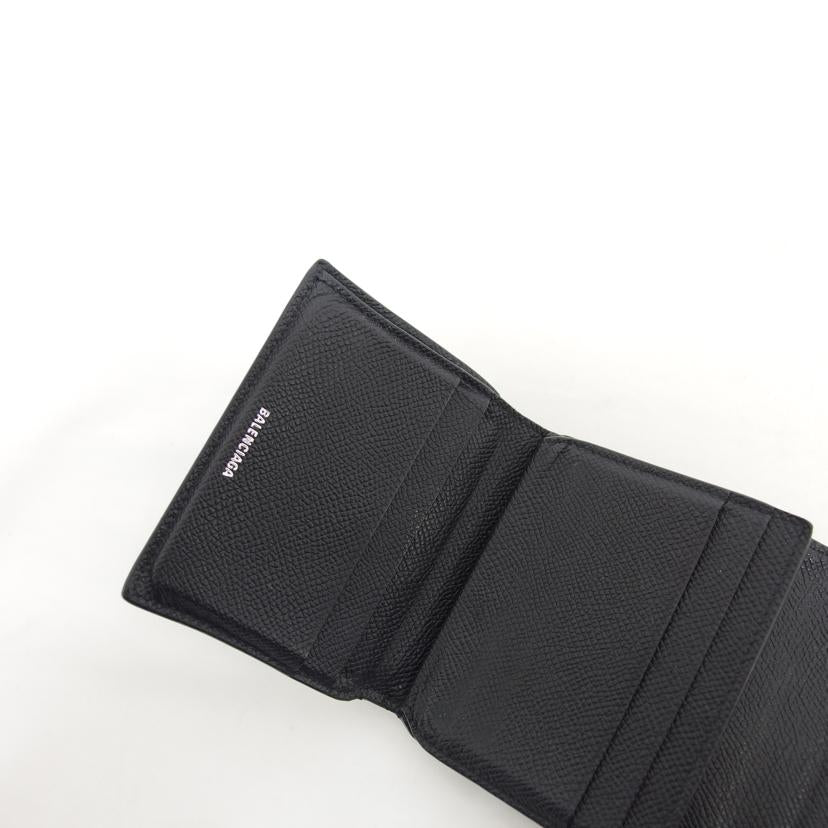 ＢＡＬＥＮＣＩＡＧＡ バレンシアガ/ＢＢメタルロゴ／三つ折り財布／ブラック/601462 1000//527***/Bランク/04