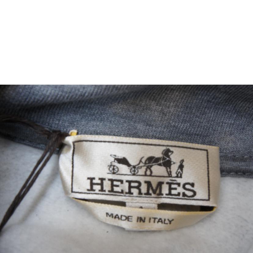 ＨＥＲＭＥＳ エルメス/ＳＷＥＡＴ　ＺＩＰＰＥ　ＣＡＰＵＣＨＥ　ジップアップパーカグレー//SAランク/92