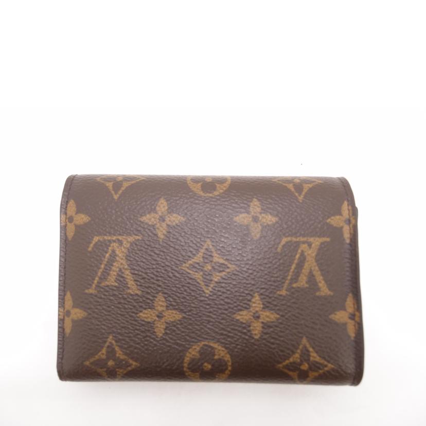 ＬＯＵＩＳ　ＶＵＩＴＴＯＮ ルイヴィトン　三つ折り財布　黒　茶　ブラウン　レディース　パドロックチャーム　/ポルトフォイユ・フラワーコンパクト／モノグラム／ノワール/M62578//SP0***/ABランク/69