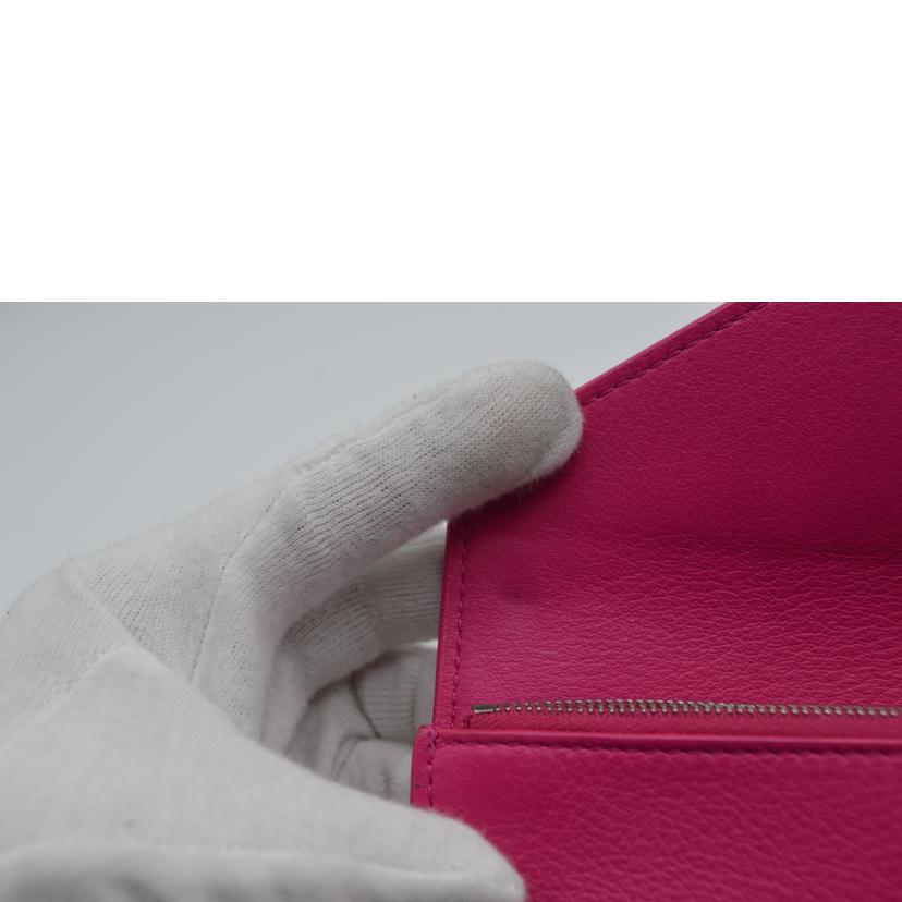 ＢＡＬＥＮＣＩＡＧＡ バレンシアガ/ペーパーロングウォレット／ピンク/499207//527***/Bランク/89