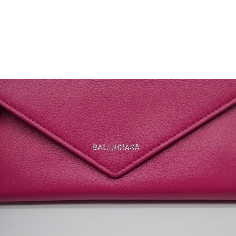 ＢＡＬＥＮＣＩＡＧＡ バレンシアガ/ペーパーロングウォレット／ピンク/499207//527***/Bランク/89