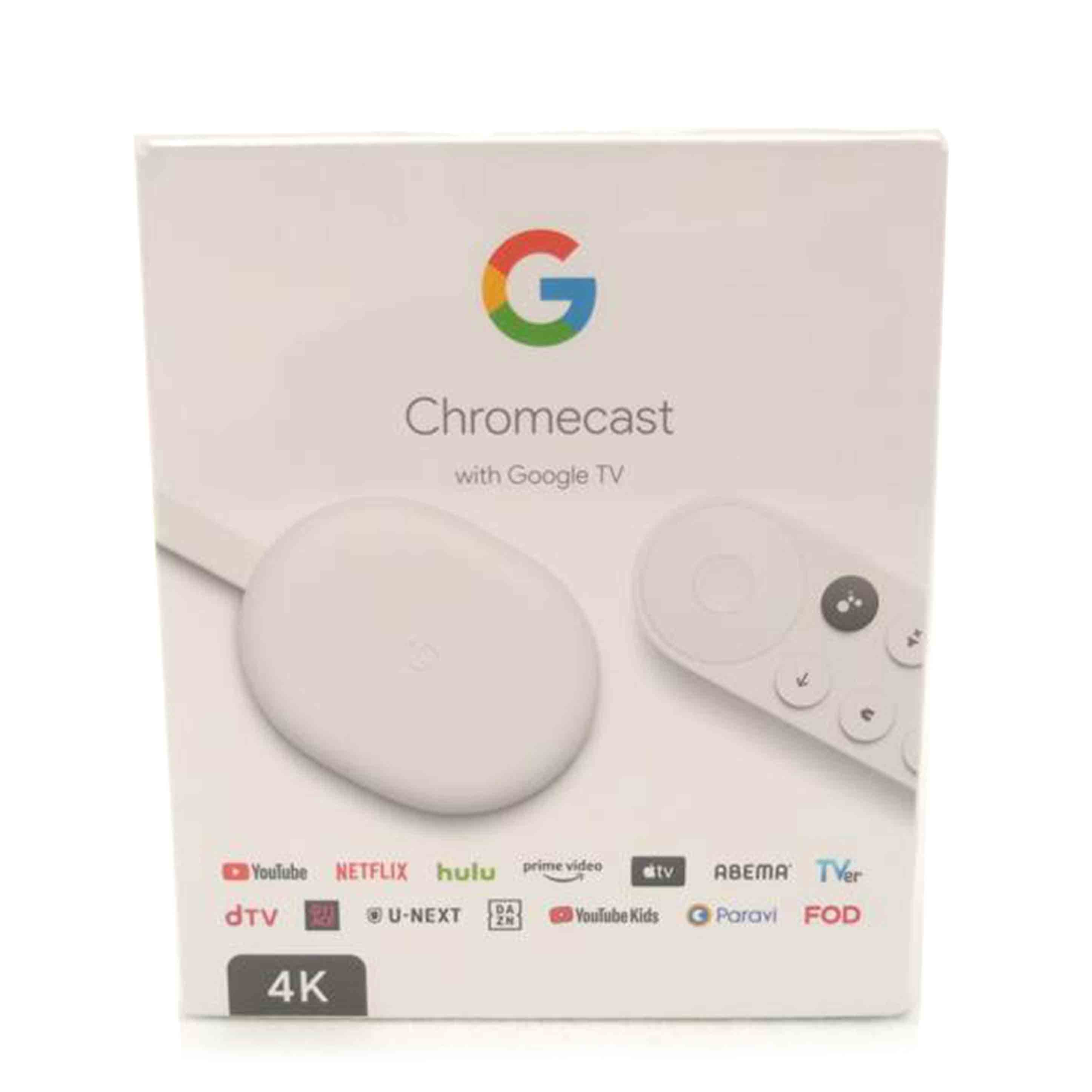 Ｇｏｏｇｌｅ グーグル/Ｃｈｒｏｍｅｃａｓｔ　ｗｉｔｈ　Ｇｏｏｇｌｅ　ＴＶ　（４Ｋ）/GA01919-JP//22011HFDE50LBM/Sランク/69