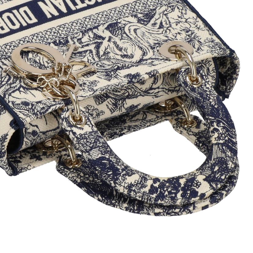 Ｄｉｏｒ ﾃﾞｨｵｰﾙ/Ｄ－ＬＩＴＥ／トワルドゥジェイエンブロイダリー／ミディアムトート/M0565OTDT//Bランク/78