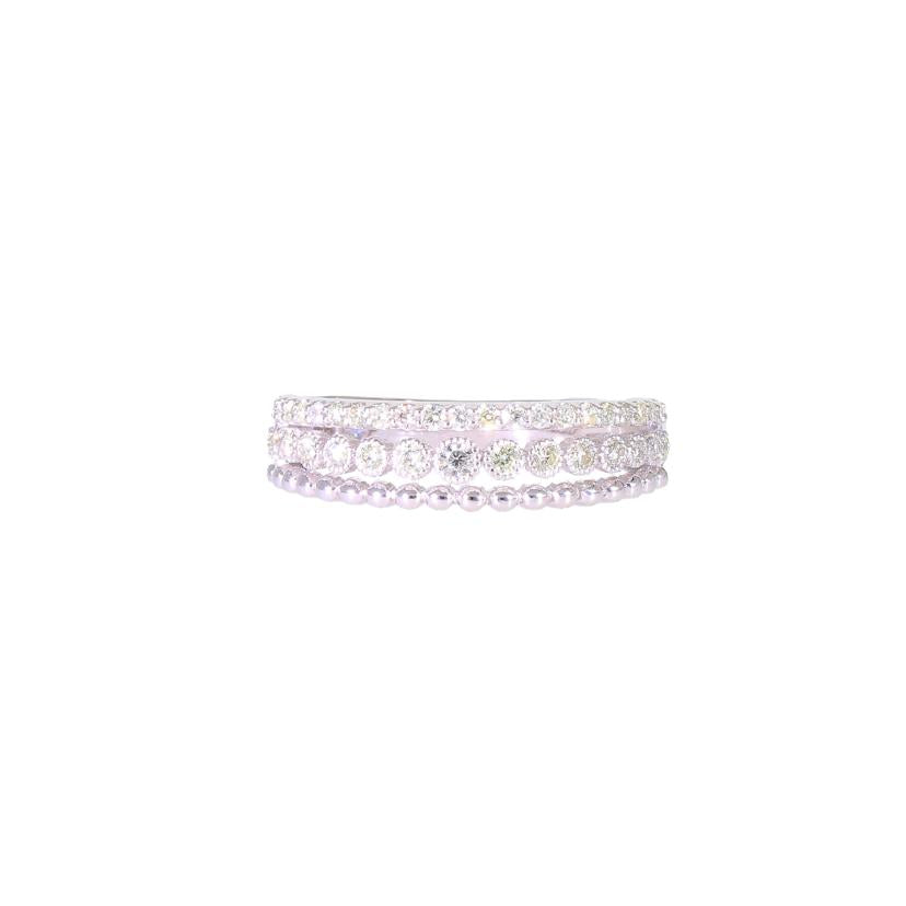 /　Ｋ１８ＷＧダイヤリング０．３７ｃｔ＃１４//Aランク/94